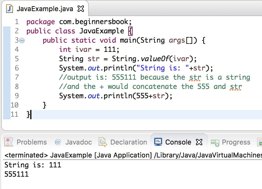 string format java – Conversión de Java int a String con ejemplos