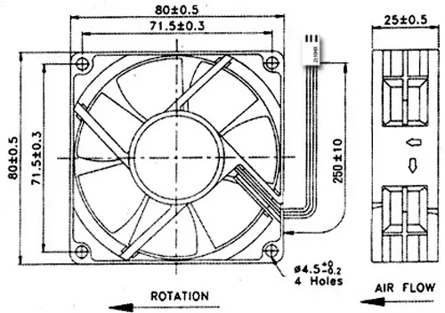 diagrama de ventilador de pc