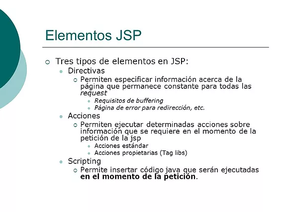 Acciones JSP – Páginas del Servidor Java