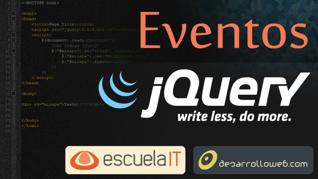 jQuery Eventos